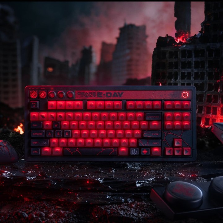 8BitDo Retro 87 – clavier mécanique, édition Gears of War: E-Day