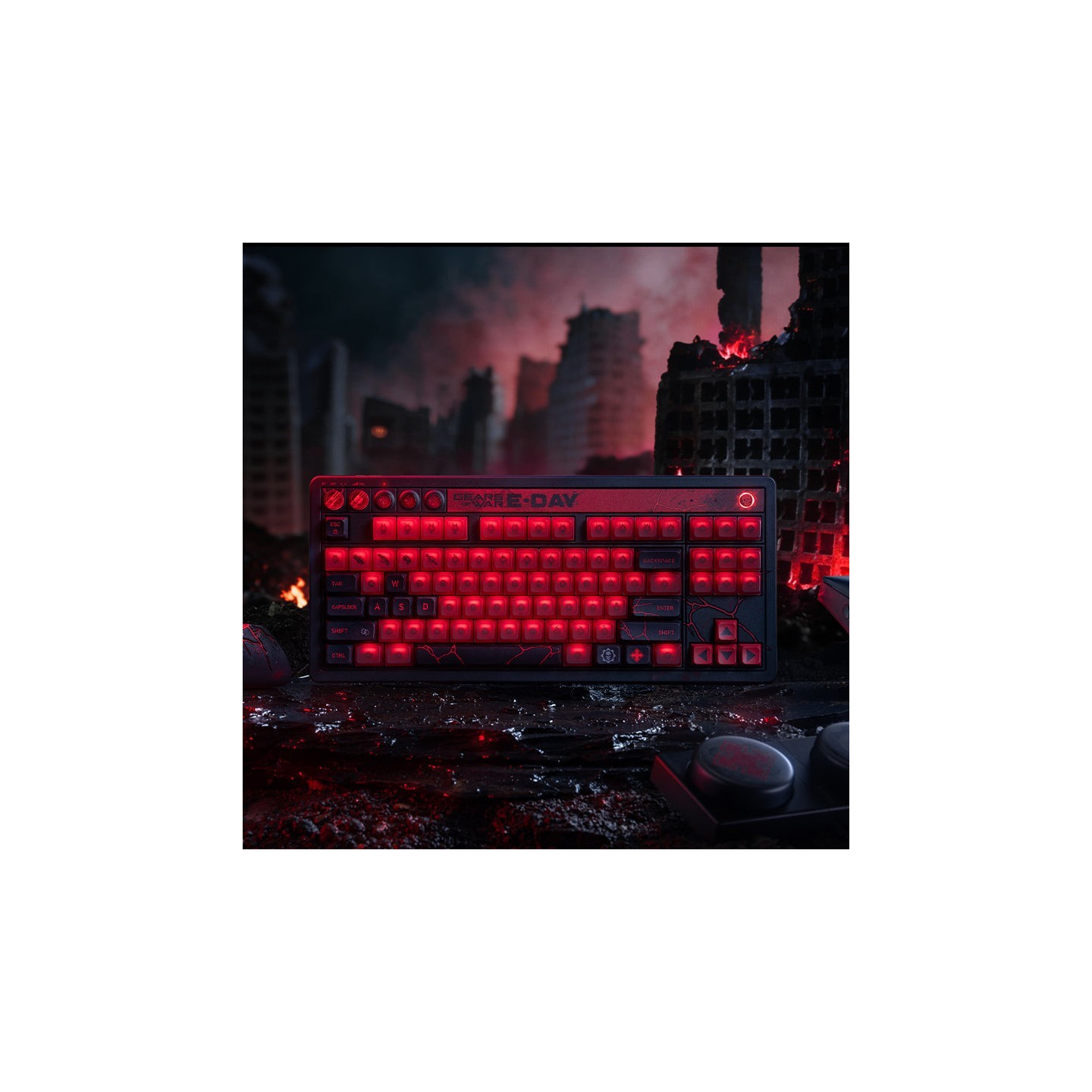 8BitDo Retro 87 – clavier mécanique, édition Gears of War: E-Day