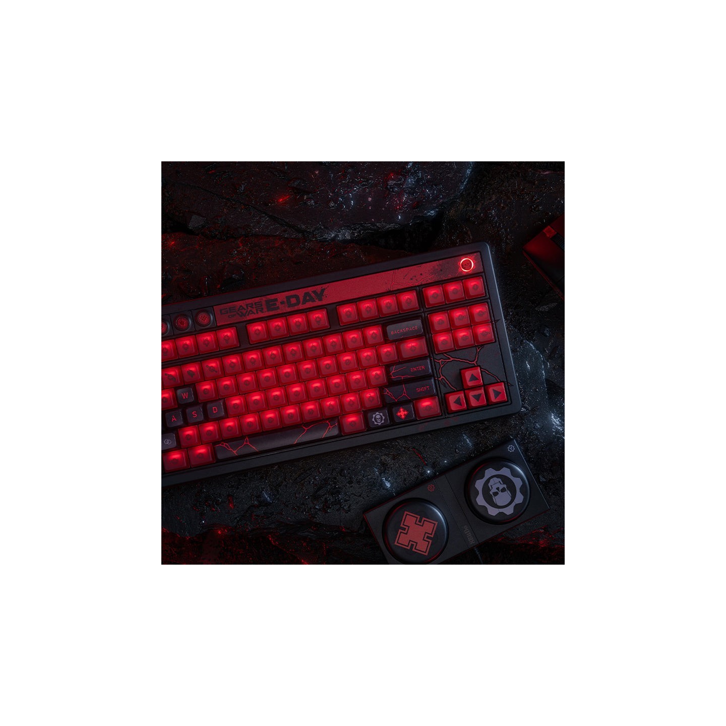 8BitDo Retro 87 – clavier mécanique, édition Gears of War: E-Day