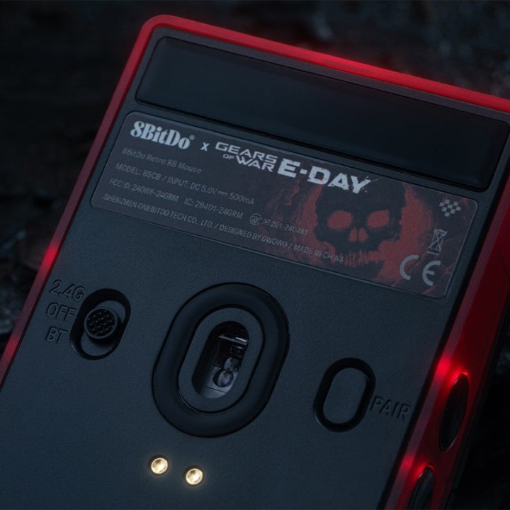 8BitDo Retro R8 – souris sans fil, édition Gears of War: E-Day