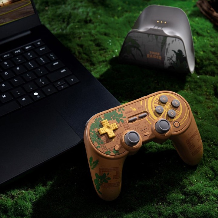 8BitDo Pro 3 – manette Bluetooth, édition Tomb Raider 30th Anniversary