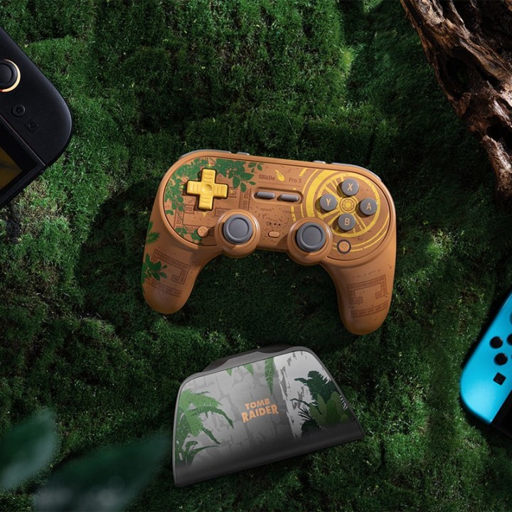 8BitDo Pro 3 – manette Bluetooth, édition Tomb Raider 30th Anniversary