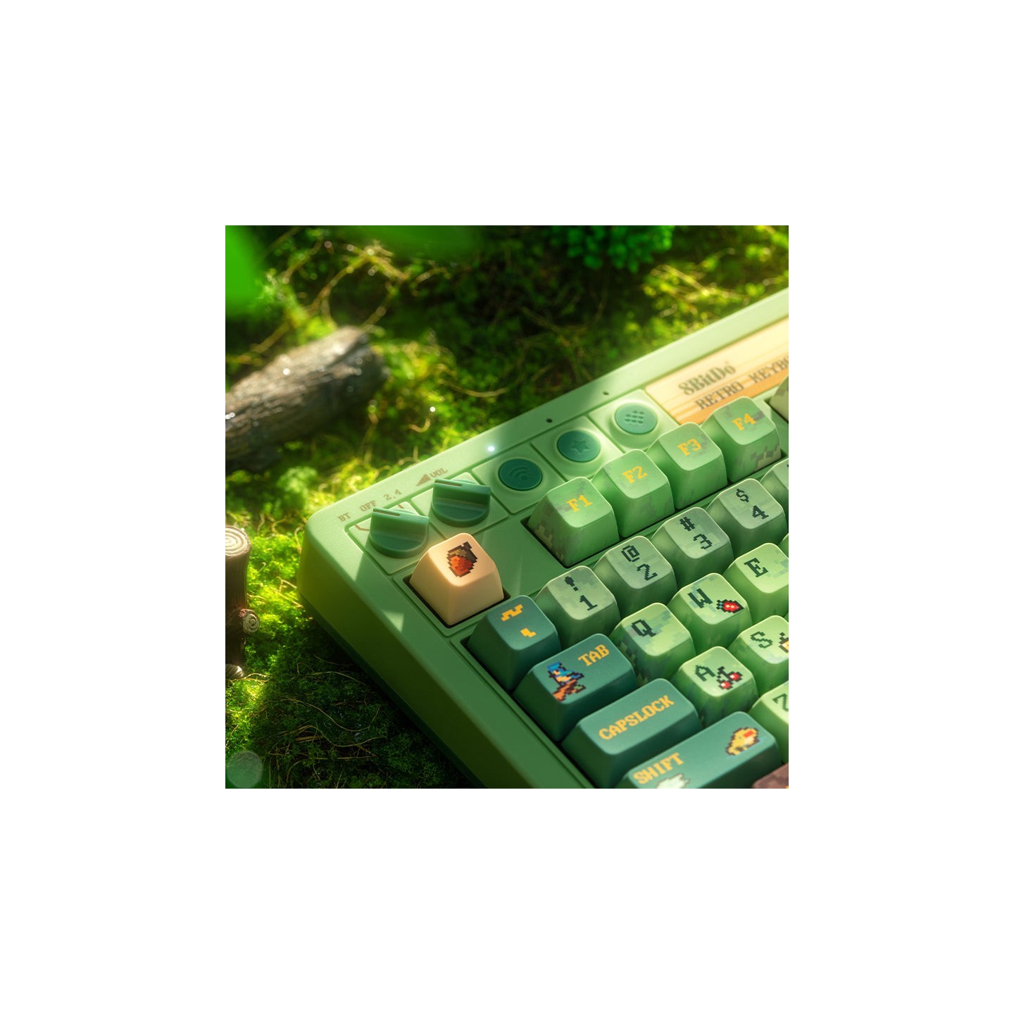 8BitDo Retro 87 / Retro R8 – clavier ou souris, édition Forest Wonder