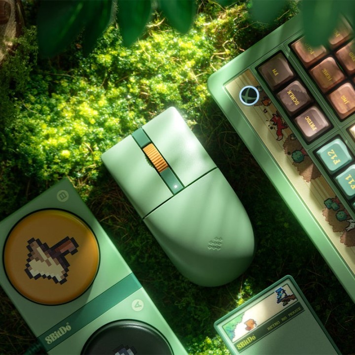 8BitDo Retro 87 / Retro R8 – clavier ou souris, édition Forest Wonder
