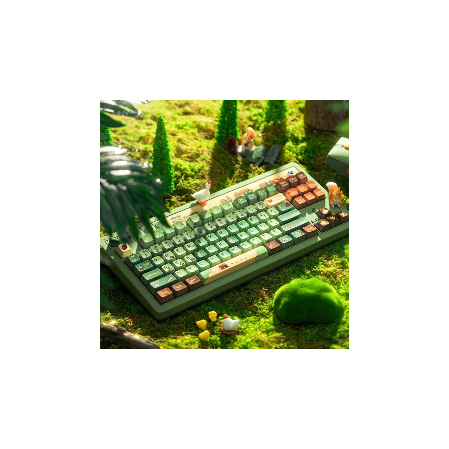 8BitDo Retro 87 / Retro R8 – clavier ou souris, édition Forest Wonder