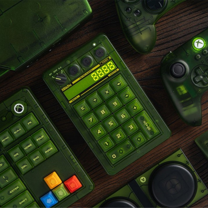 8BitDo Retro 18 – pavé numérique mécanique et calculatrice, édition Xbox