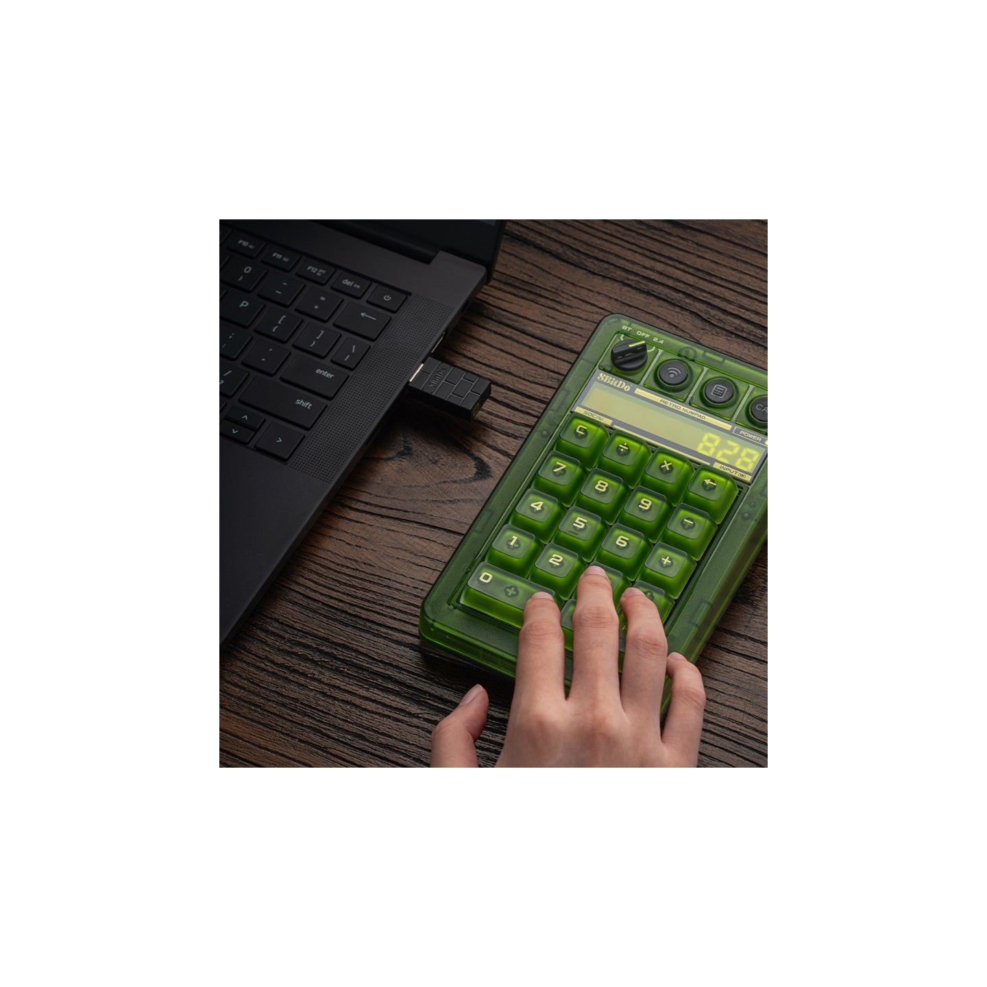8BitDo Retro 18 – pavé numérique mécanique et calculatrice, édition Xbox