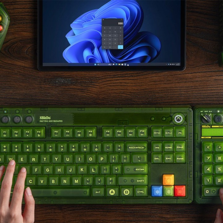 8BitDo Retro 18 – pavé numérique mécanique et calculatrice, édition Xbox