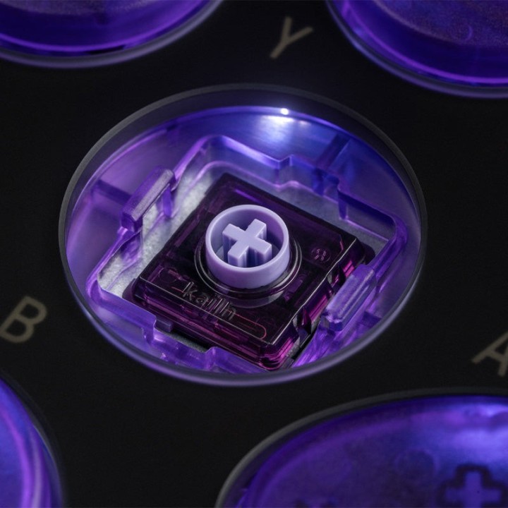 8BitDo Arcade Controller – contrôleur d'arcade, édition Signature Transparent Purple