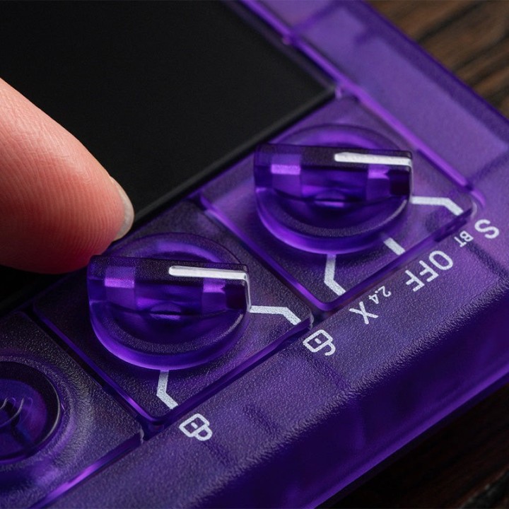 8BitDo Arcade Controller – contrôleur d'arcade, édition Signature Transparent Purple