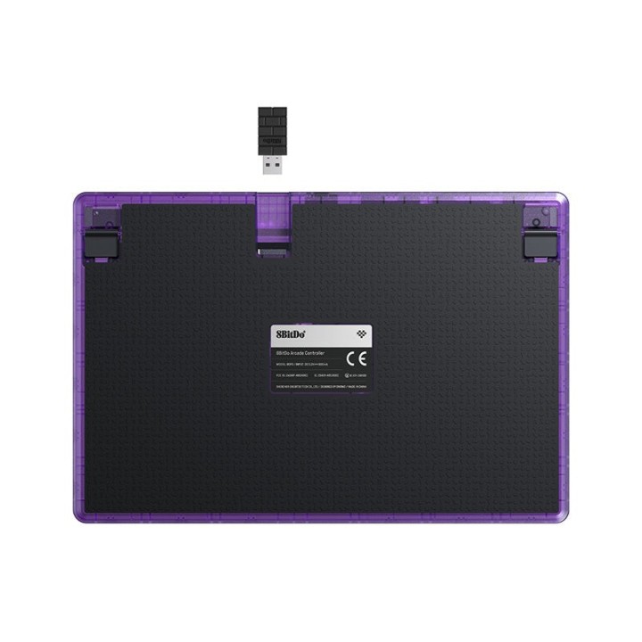 8BitDo Arcade Controller – contrôleur d'arcade, édition Signature Transparent Purple