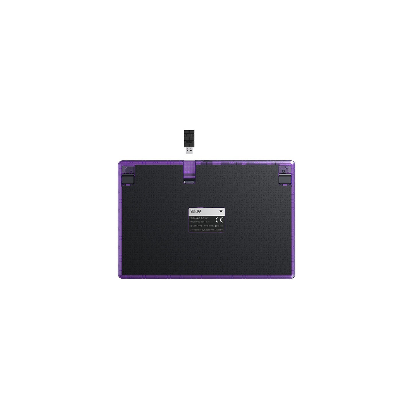 8BitDo Arcade Controller – contrôleur d'arcade, édition Signature Transparent Purple