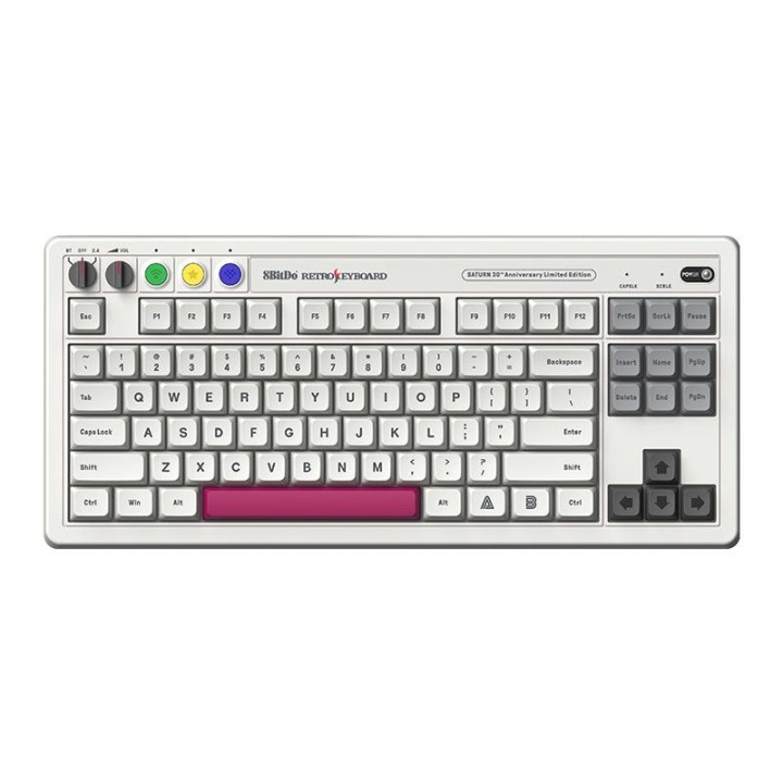 8BitDo Retro Mechanical Keyboard – édition Saturn 30th Anniversary (S Edition)