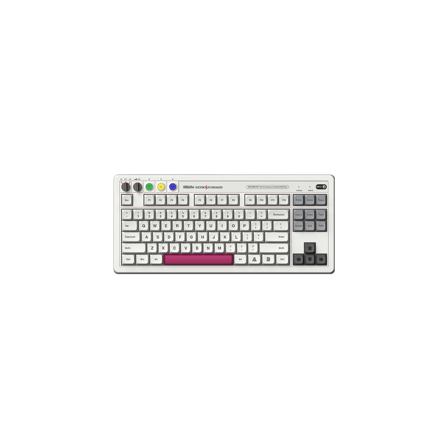8BitDo Retro Mechanical Keyboard – édition Saturn 30th Anniversary (S Edition)