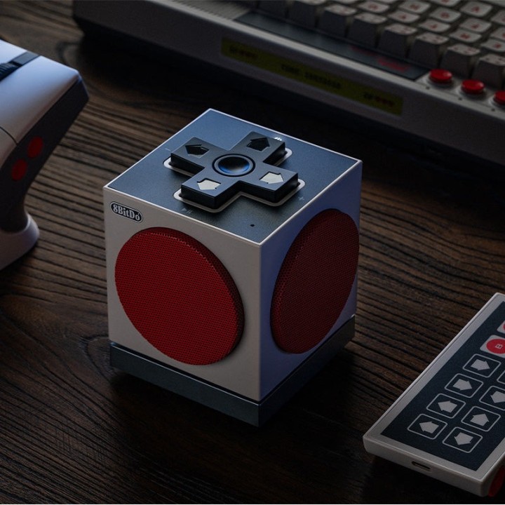 8BitDo Retro Cube 2 – enceinte Bluetooth stéréo inspirée de la NES, Édition N