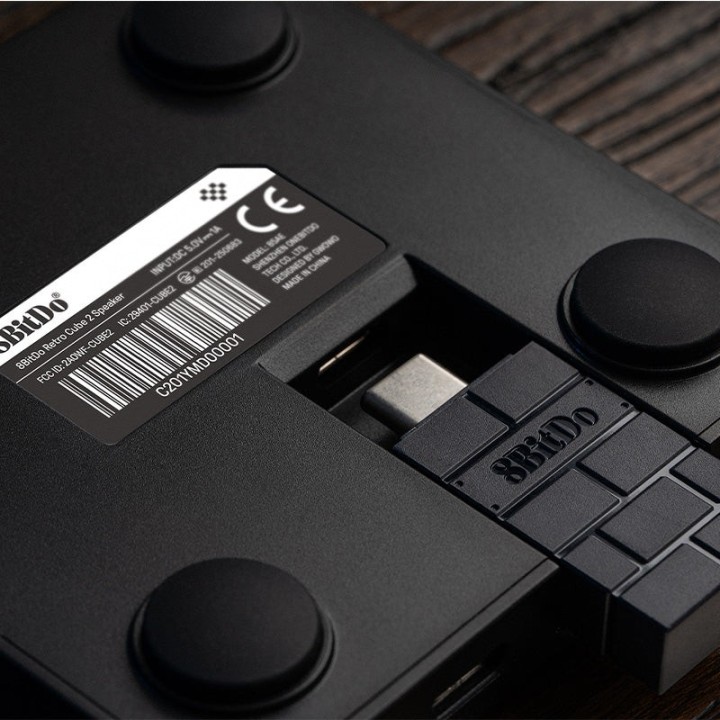 8BitDo Retro Cube 2 – enceinte Bluetooth stéréo inspirée de la NES, Édition N