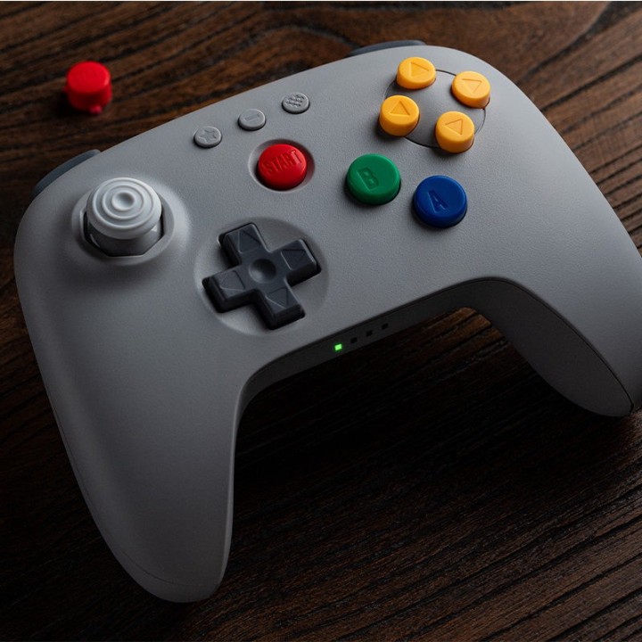 8BitDo 64 – manette Bluetooth inspirée de la N64 pour Analogue 3D, Switch et PC
