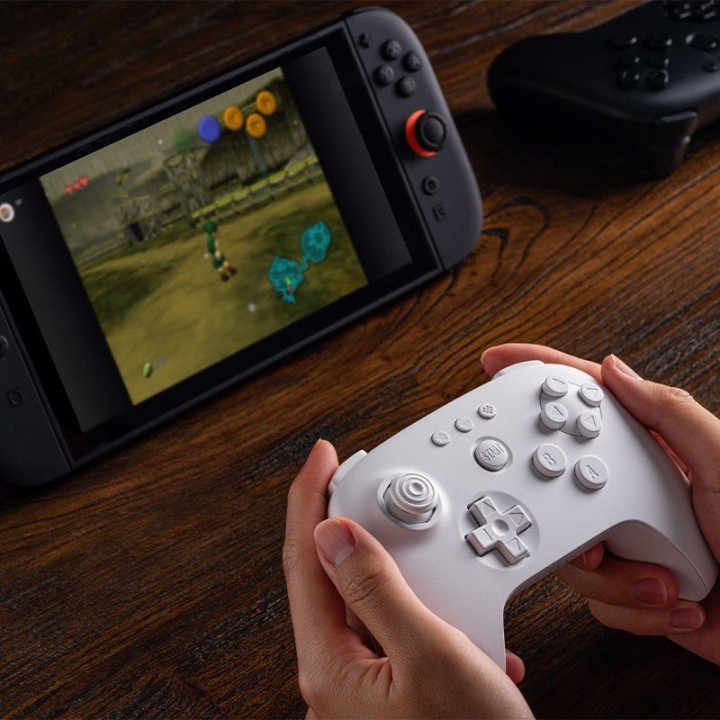 8BitDo 64 – manette Bluetooth inspirée de la N64 pour Analogue 3D, Switch et PC
