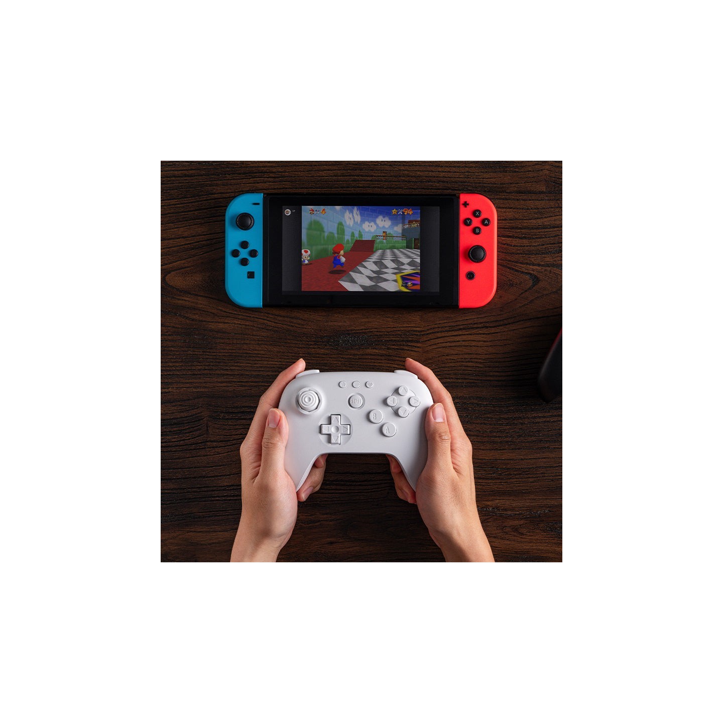 8BitDo 64 – manette Bluetooth inspirée de la N64 pour Analogue 3D, Switch et PC