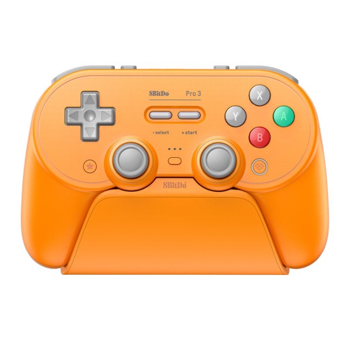 8BitDo Pro 3 – manette Bluetooth rétro avec sticks TMR et dock de charge