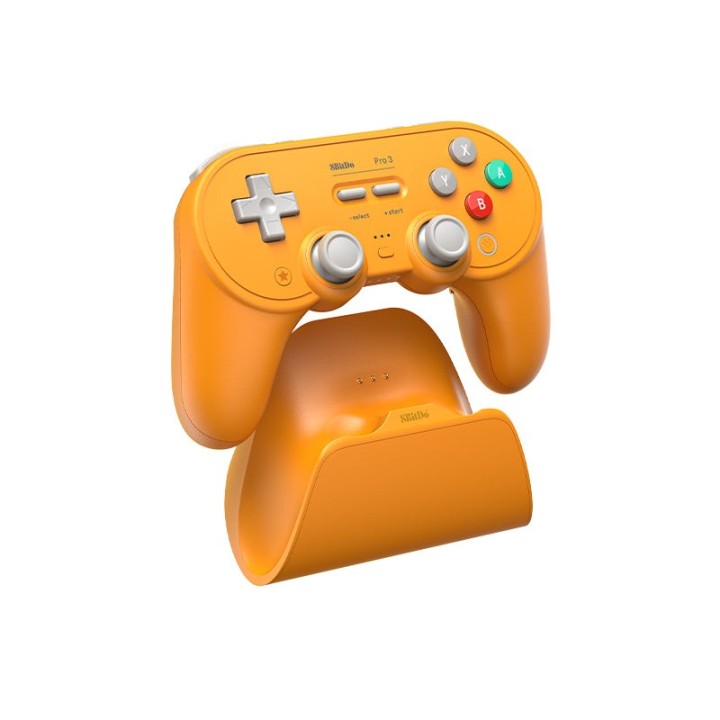 8BitDo Pro 3 – manette Bluetooth rétro avec sticks TMR et dock de charge