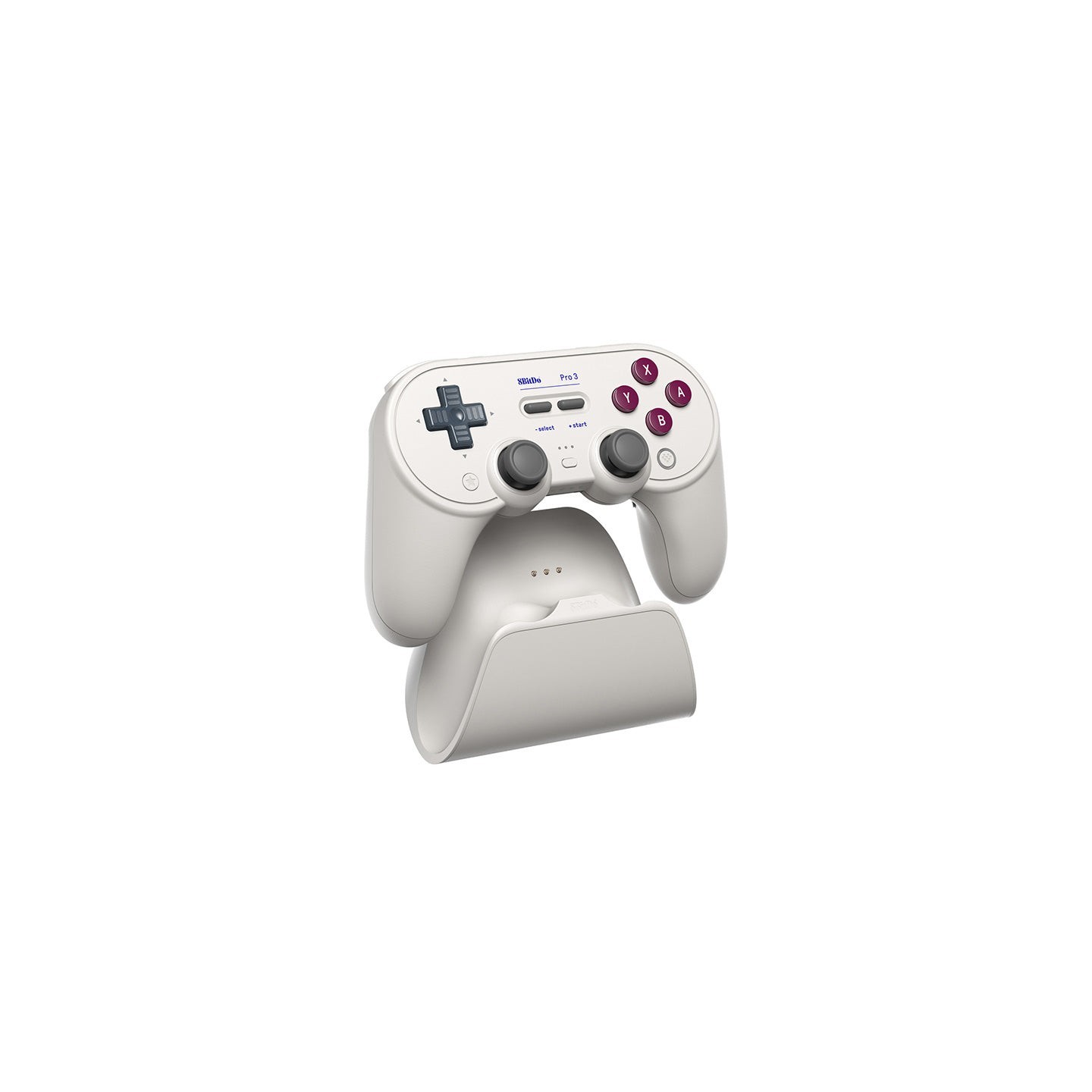 8BitDo Pro 3 – manette Bluetooth rétro avec sticks TMR et dock de charge