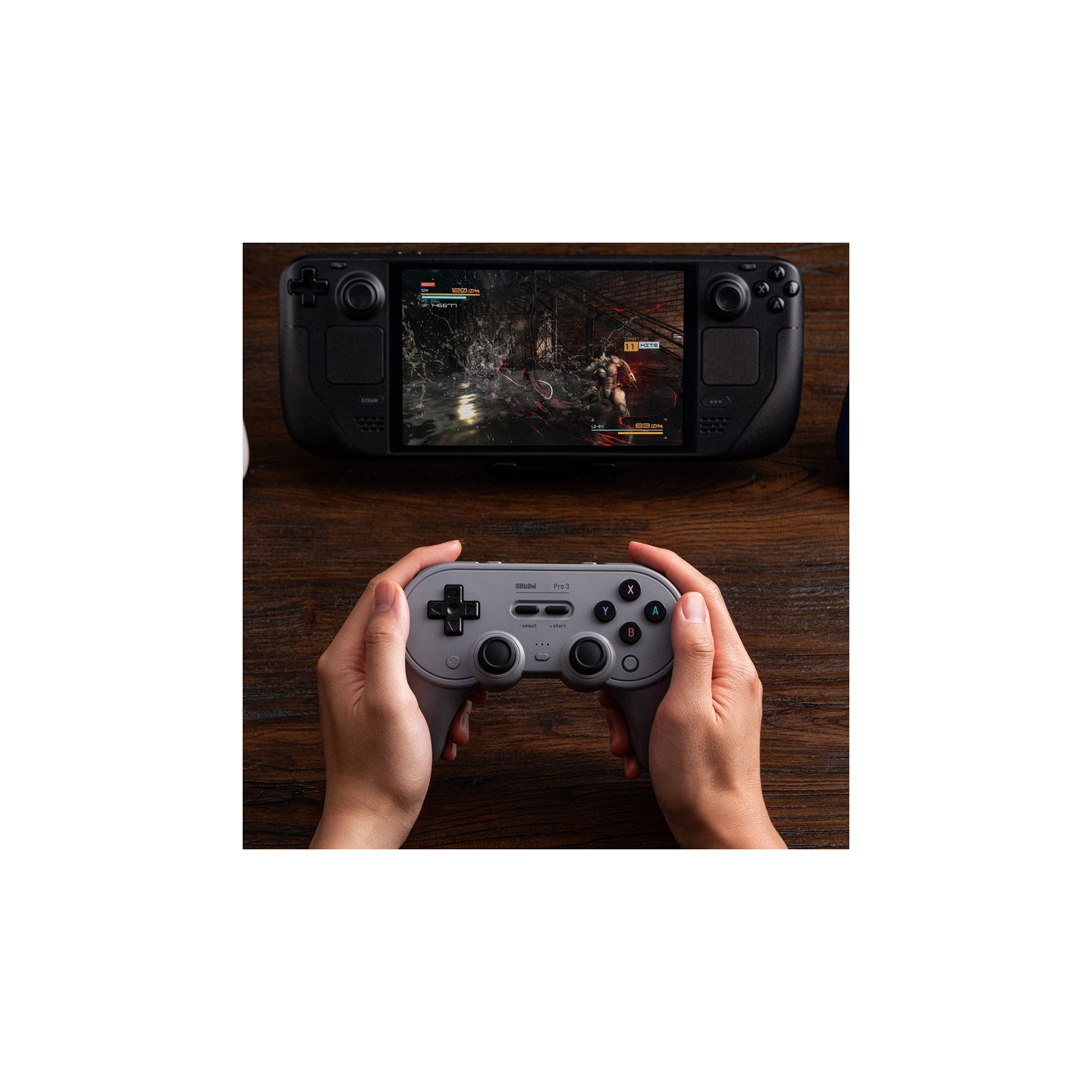 8BitDo Pro 3 – manette Bluetooth rétro avec sticks TMR et dock de charge