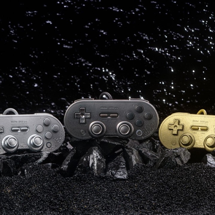 8BitDo SN30 Pro – manette filaire tout métal, édition limitée Space Gray
