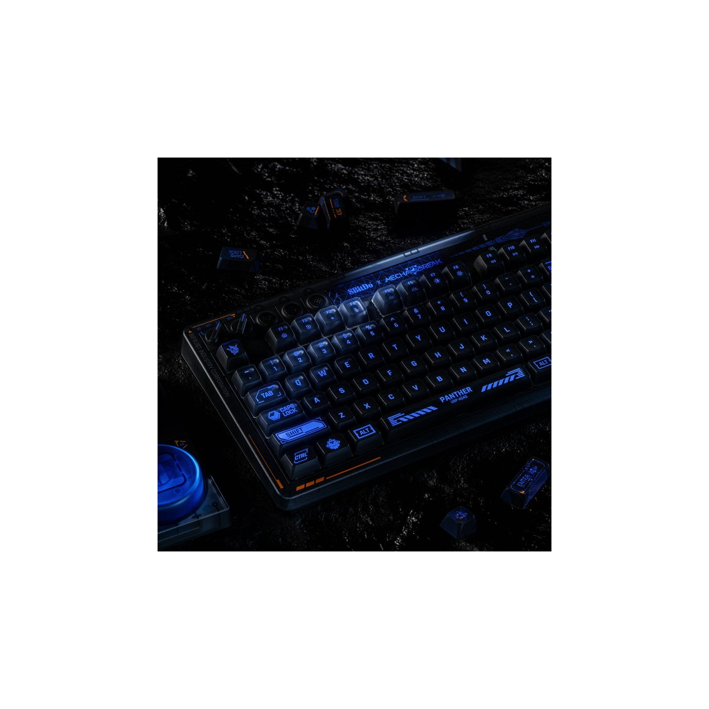 8BitDo Retro 87 – clavier mécanique, édition Mecha BREAK : Panther