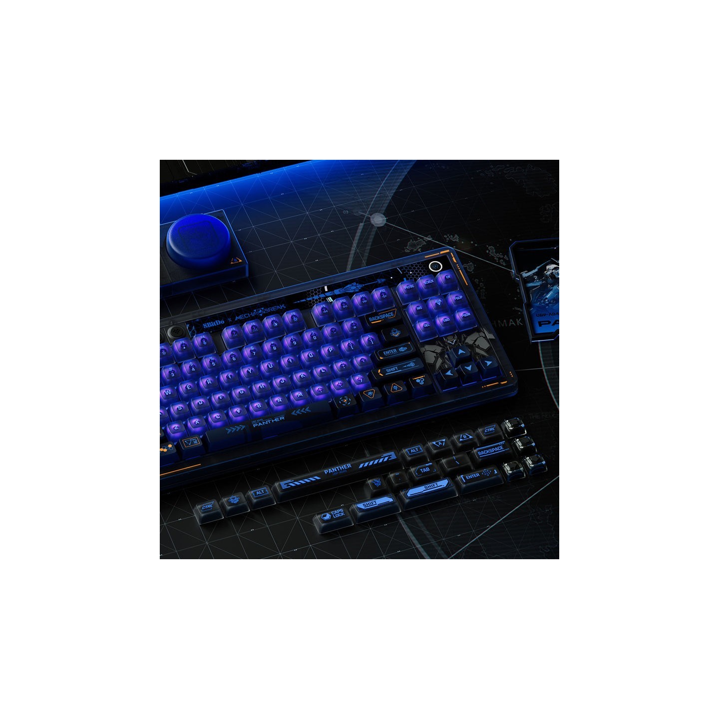 8BitDo Retro 87 – clavier mécanique, édition Mecha BREAK : Panther