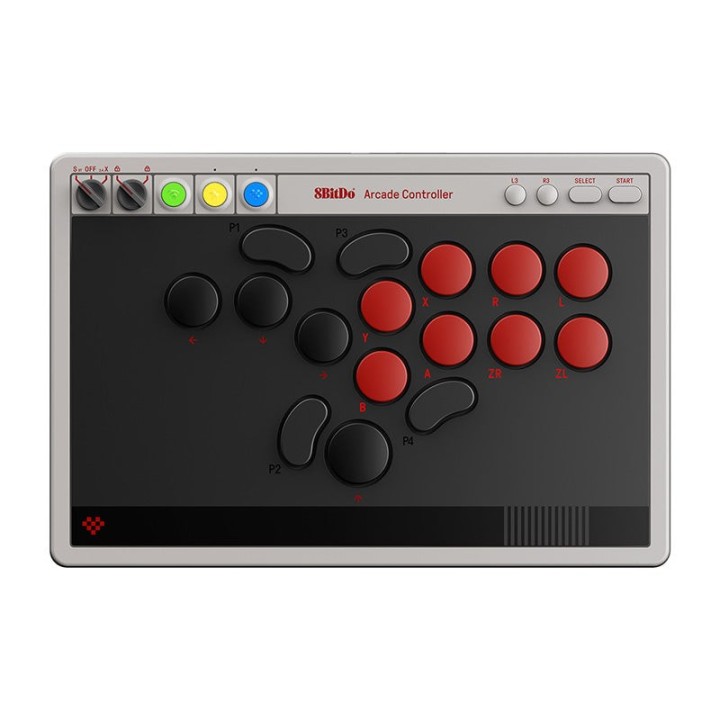 8BitDo Arcade Controller – contrôleur d'arcade sans levier Bluetooth / 2,4 GHz