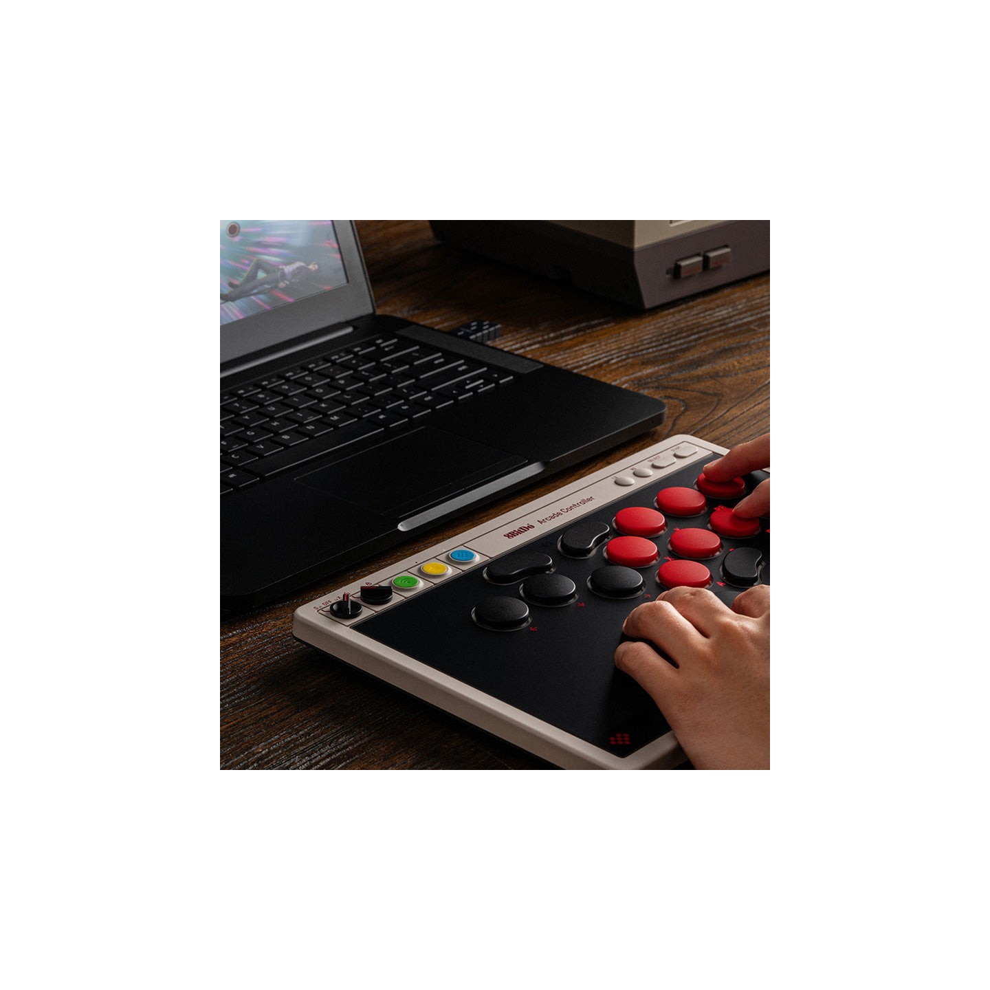 8BitDo Arcade Controller – contrôleur d'arcade sans levier Bluetooth / 2,4 GHz