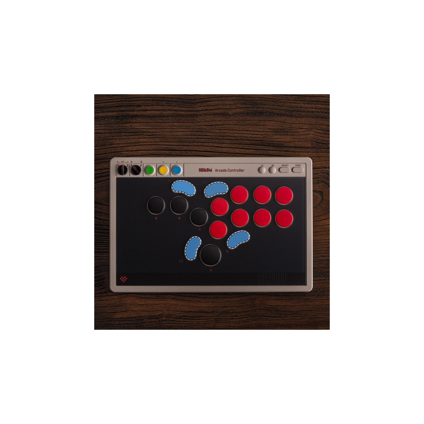 8BitDo Arcade Controller – contrôleur d'arcade sans levier Bluetooth / 2,4 GHz