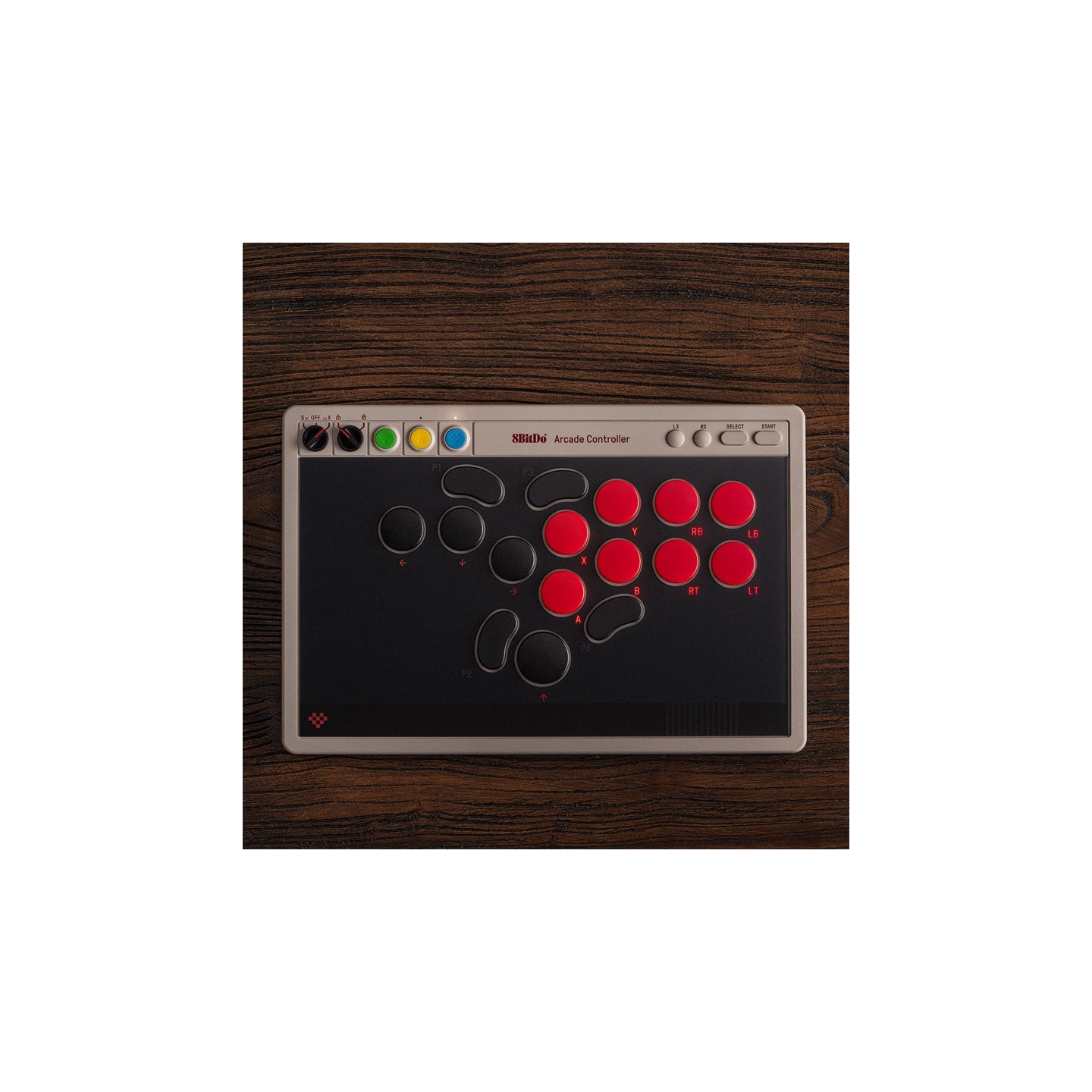 8BitDo Arcade Controller – contrôleur d'arcade sans levier Bluetooth / 2,4 GHz