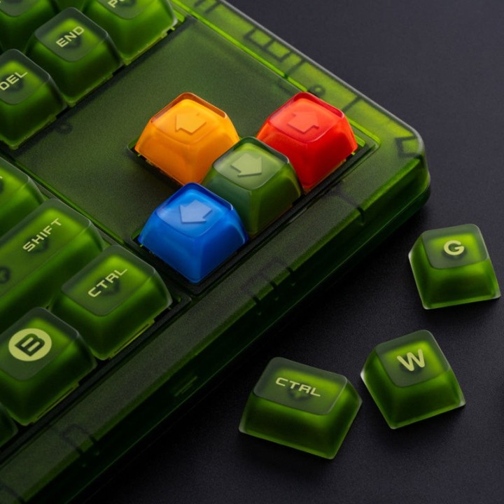 8BitDo Double-Layered Crystal Arrow Keycaps – keycaps de flèches cristal double couche