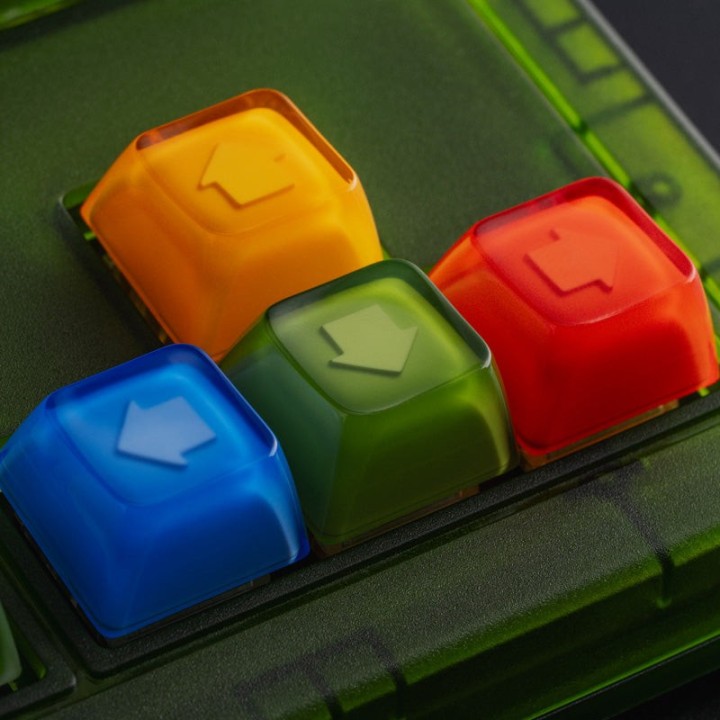 8BitDo Double-Layered Crystal Arrow Keycaps – keycaps de flèches cristal double couche