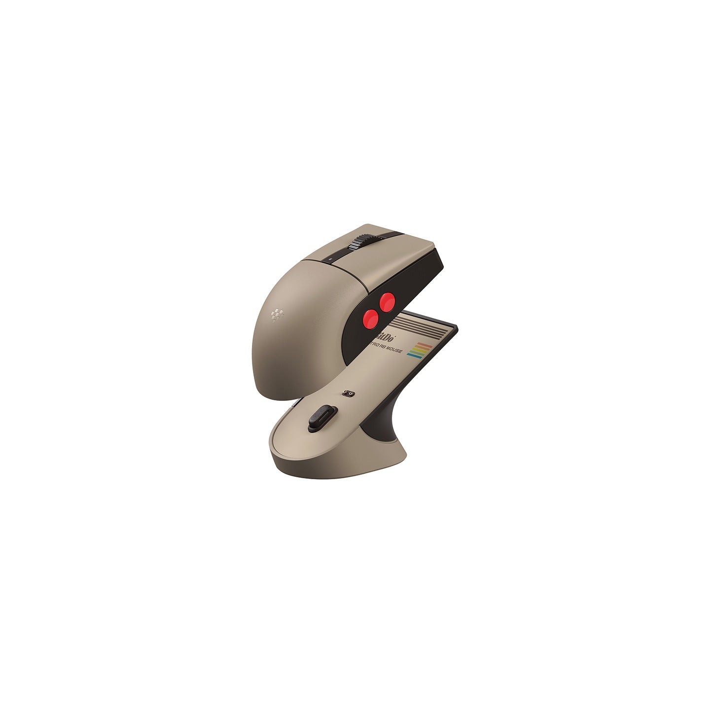 8BitDo Retro R8 – souris sans fil Bluetooth / 2,4 GHz avec dock de charge