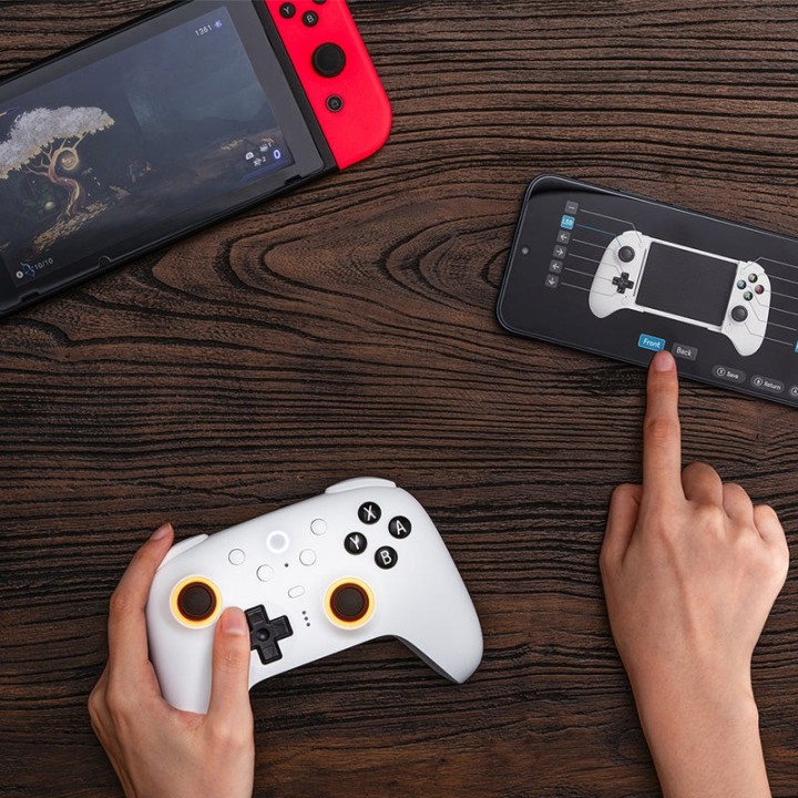8BitDo Ultimate 2 Bluetooth – manette sans fil pour Switch et Windows, sticks TMR