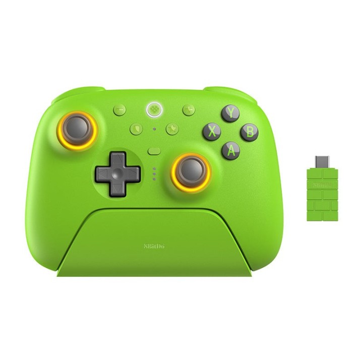 8BitDo Ultimate 2 – manette sans fil 2,4 GHz / Bluetooth, sticks TMR et dock de charge