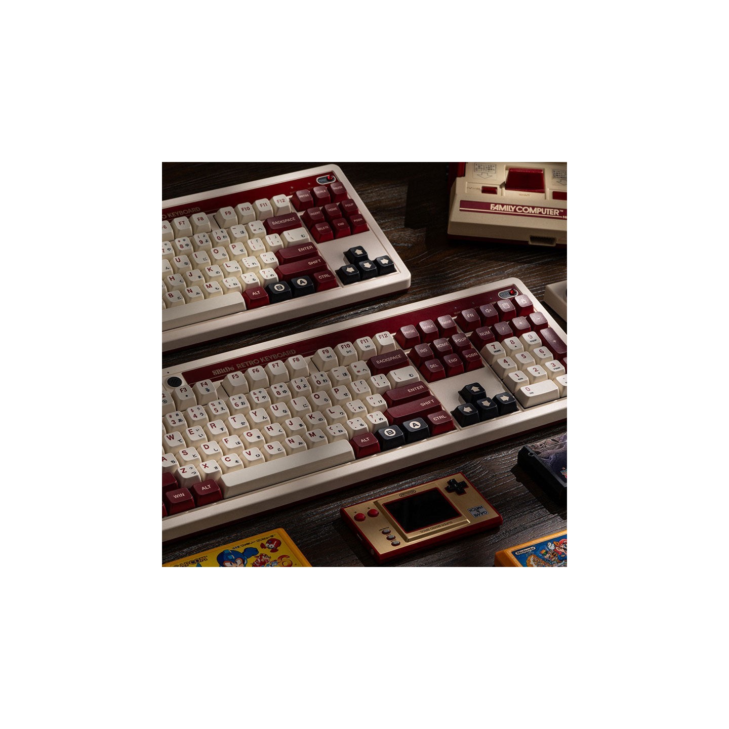 8BitDo Retro 108 – clavier mécanique pleine taille, éditions N et Fami