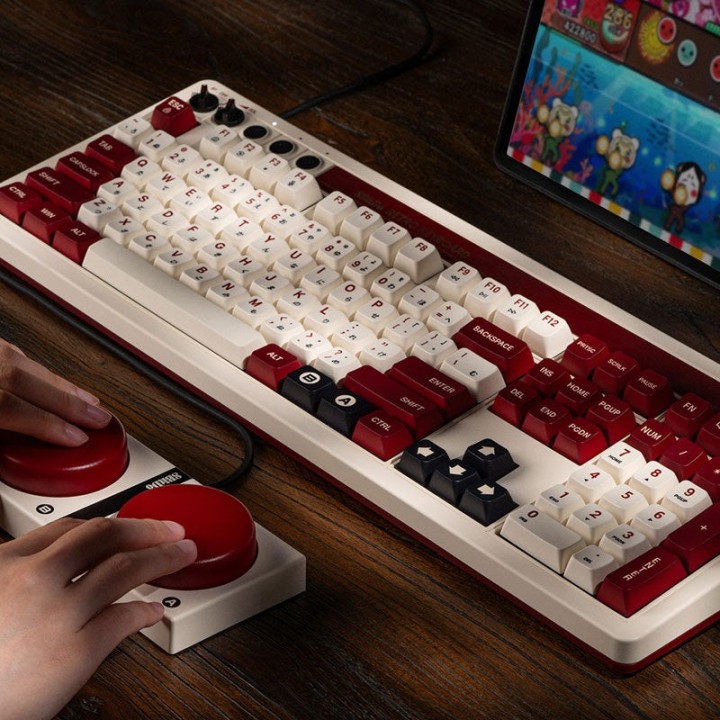 8BitDo Retro 108 – clavier mécanique pleine taille, éditions N et Fami