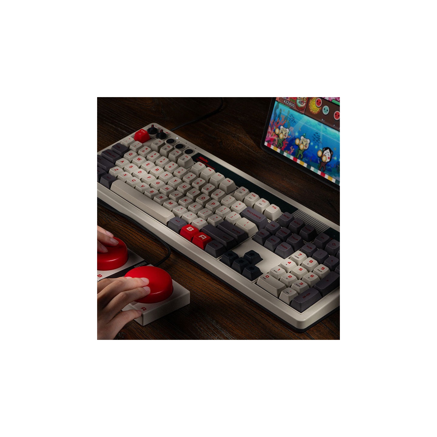 8BitDo Retro 108 – clavier mécanique pleine taille, éditions N et Fami