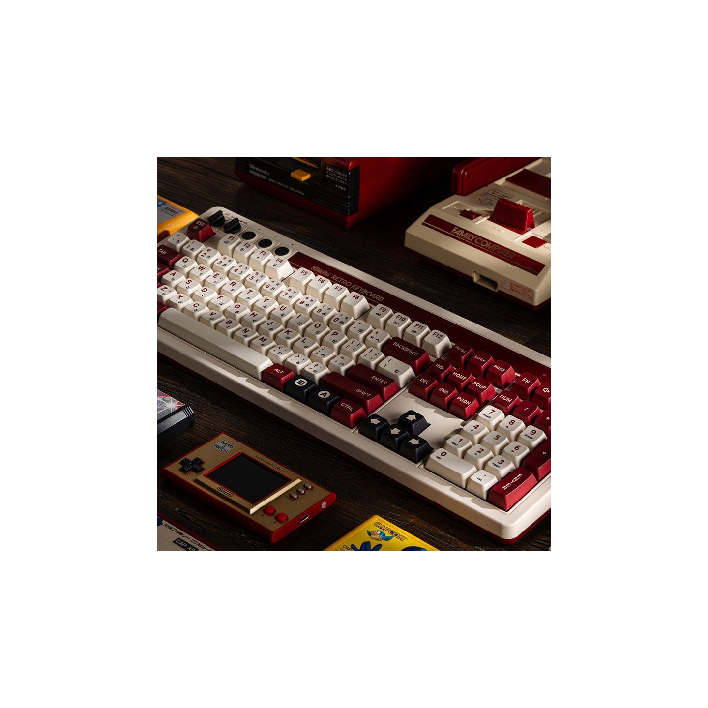 8BitDo Retro 108 – clavier mécanique pleine taille, éditions N et Fami