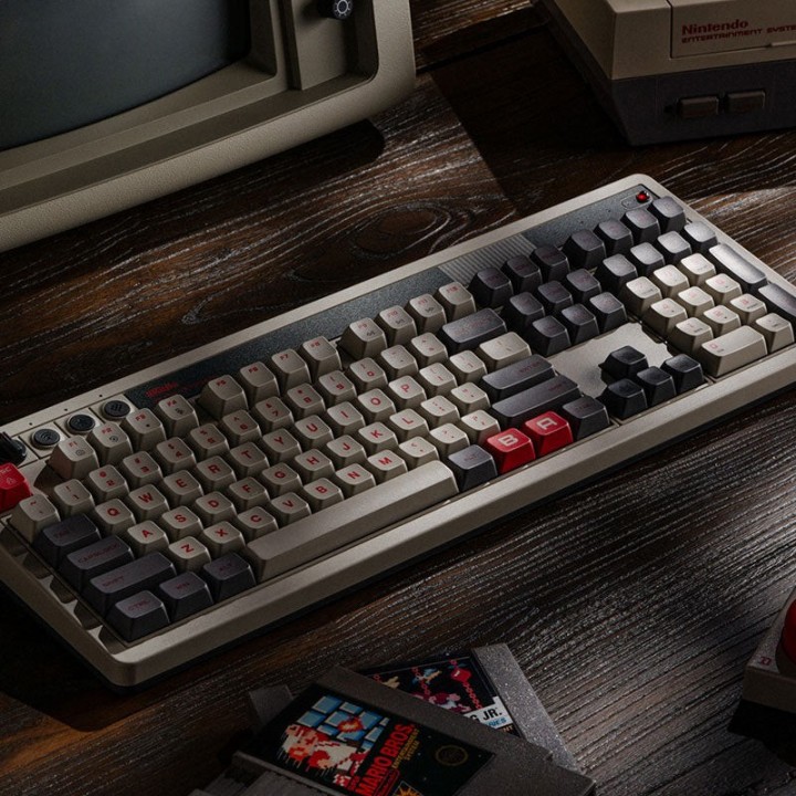 8BitDo Retro 108 – clavier mécanique pleine taille, éditions N et Fami