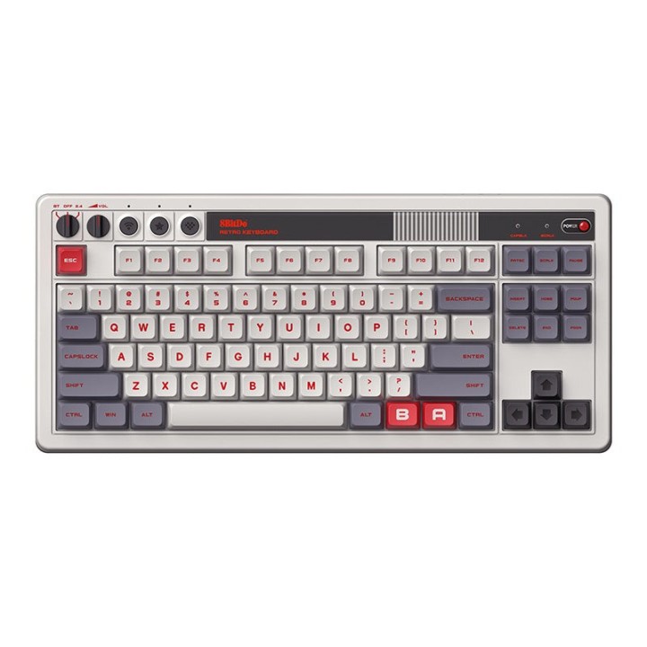 8BitDo Retro Mechanical Keyboard – clavier mécanique 87 touches, éditions N, Fami, M, C64