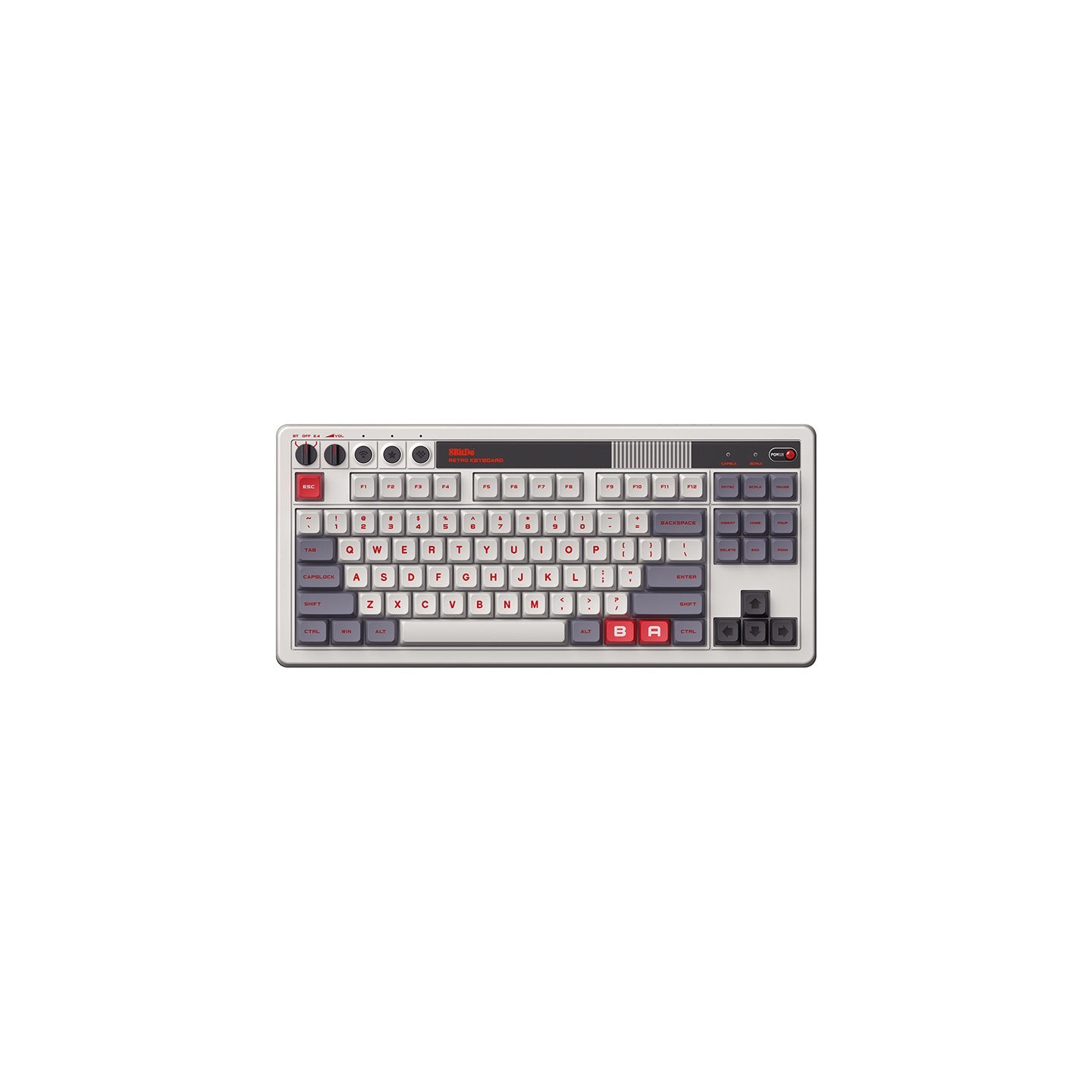 8BitDo Retro Mechanical Keyboard – clavier mécanique 87 touches, éditions N, Fami, M, C64