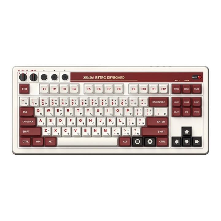 8BitDo Retro Mechanical Keyboard – clavier mécanique 87 touches, éditions N, Fami, M, C64