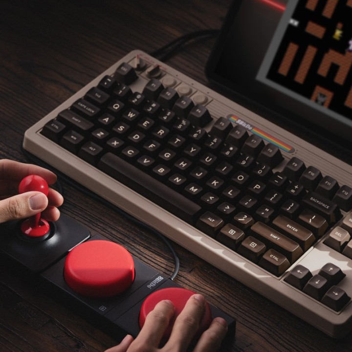8BitDo Retro Mechanical Keyboard – clavier mécanique 87 touches, éditions N, Fami, M, C64