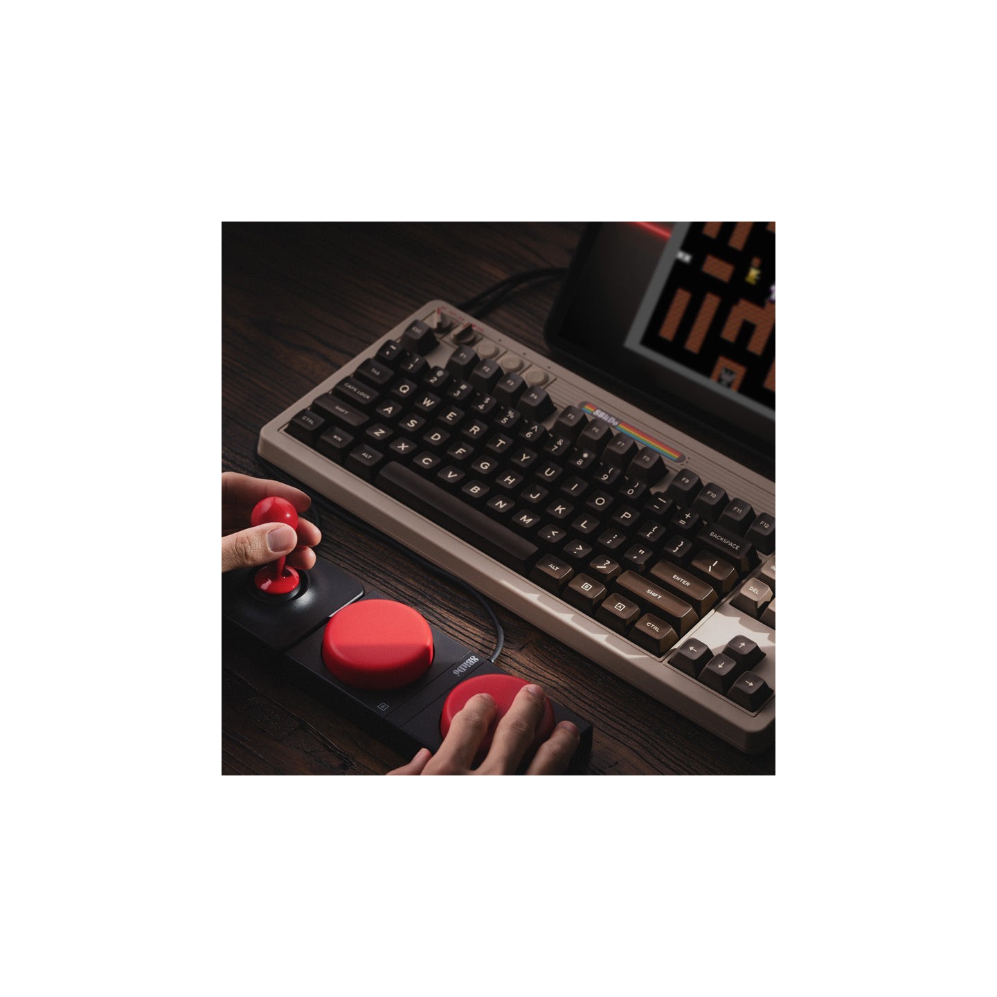 8BitDo Retro Mechanical Keyboard – clavier mécanique 87 touches, éditions N, Fami, M, C64