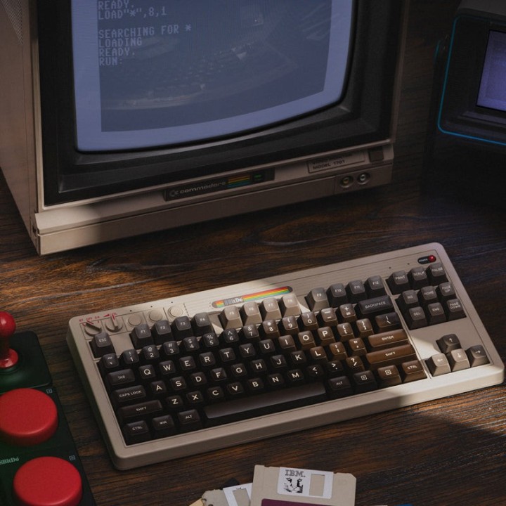 8BitDo Retro Mechanical Keyboard – clavier mécanique 87 touches, éditions N, Fami, M, C64
